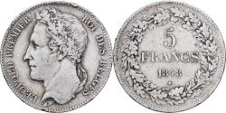 World Coins - Coin, Belgium, Leopold I, 5 Francs, 5 Frank, 1848, , Silver, KM:3.2