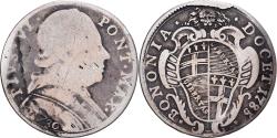 World Coins - Vatican, PAPAL STATES-BOLOGNA, Testone, Teston, 1785, Bologne, Silver