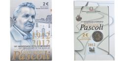 World Coins - Italy, 2 Euro, Giovanni Pascoli, 2012, Rome, Special Unc.,