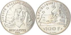 World Coins - Coin, France, Descartes, 100 Francs, 1991, , Silver, KM:996, Gadoury:906