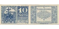 World Coins - Banknote, Austria, Hinterstoder, 10 Heller, Monument, 1920 UNC(63) Mehl:FS 377b