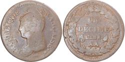 World Coins - Coin, France, Dupré, Decime, AN 8, Metz, , Copper, Gadoury:187a