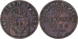World Coins - Coin, German States, 3 Pfennig, 1862