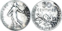 World Coins - Coin, France, Semeuse, 50 Centimes, 1898, Paris, , Silver, KM:854