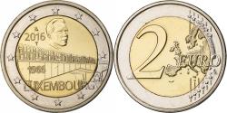 World Coins - Luxembourg, 2 Euro, Grand Duchess Charlotte Bridge, 2016, Utrecht, Bi-Metallic