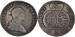 World Coins - Coin, German States, SAXONY-ALBERTINE, Xaver, 2/3 Thaler, Gulden, 1767