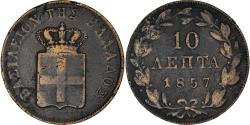 World Coins - Coin, Greece, Othon, 10 Lepta, 1857, Athens, , Copper, KM:29