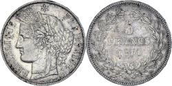 World Coins - Coin, France, Cérès, 5 Francs, 1870, Paris, Différent Ancre,