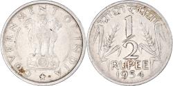 World Coins - Coin, India, 1/2 Rupee, 1954