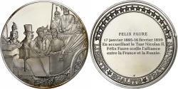 World Coins - France, Medal, Les Présidents de la République, Félix Faure, Silver,