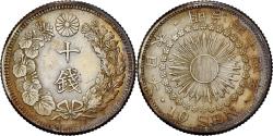 World Coins - Japan, Mutsuhito, 10 Sen, Meiji Era, Yr. 44 (1911), Silver,