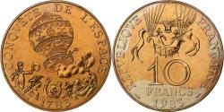 World Coins - France, 10 Francs, Conquête de l'Espace, 1983, Pessac, Copper-nickel Aluminium