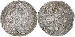 World Coins - France, Louis XIV, 20 Sols aux insignes, 1708, Lyon, , Silver