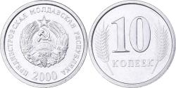 World Coins - Transnistria, 10 Kopeek, 2000, Aluminum, , KM:3