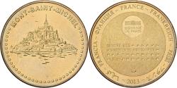 World Coins - France, Medal, Mont Saint-Michel, 2013, MDP, Copper-nickel Aluminium,