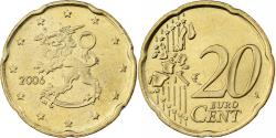 World Coins - Finland, 20 Euro Cent, 2006, Vantaa, Nordic gold,