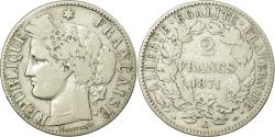World Coins - Coin, France, Cérès, 2 Francs, 1871, Bordeaux, , Silver, KM:817.2