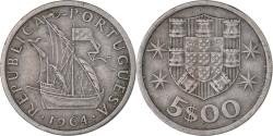 World Coins - Portugal, 5 Escudos, 1964, Copper-nickel, , KM:591