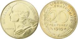 World Coins - France, 20 Centimes, Marianne, 1989, Pessac, Aluminum-Bronze, , KM:930