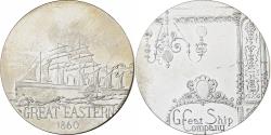 World Coins - France, Medal, Les Grands Transatlantiques, Great Eastern, Copper-nickel