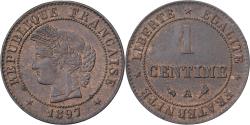 World Coins - France, 1 Centime, Cérès, 1897, Paris, Bronze, , Gadoury:88