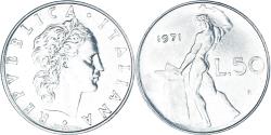 World Coins - Coin, Italy, 50 Lire, 1971, Rome, , Stainless Steel, KM:95.1
