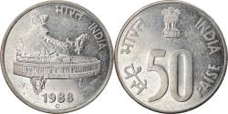 World Coins - Coin, INDIA-REPUBLIC, 50 Paise, 1988, , Stainless Steel, KM:69