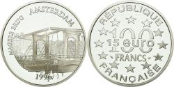 World Coins - Coin, France, Magere Brug d'Amsterdam, 100 Francs-15 Euro, 1996,