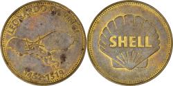 World Coins - France, Token, Collection Shell, Leonard de Vinci, Aviation,