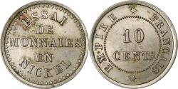 World Coins - France, Napoleon III, 10 Centimes, Undated (1860), Paris, Nickel,