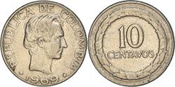 World Coins - Coin, Colombia, 10 Centavos, 1969, , Nickel Clad Steel, KM:226