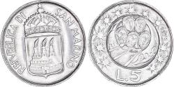 World Coins - Coin, San Marino, 5 Lire, 1973, Rome, FDC, , Aluminum, KM:24