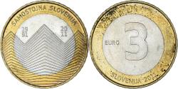 World Coins - Slovenia, 3 Euro, 2011, indépendance, , Bi-Metallic, KM:101