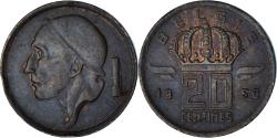 World Coins - Belgium, 20 Centimes, 1960