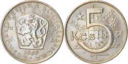 World Coins - Coin, Czechoslovakia, 5 Korun, 1969, , Copper-nickel, KM:60