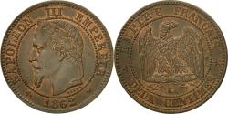 World Coins - Coin, France, Napoleon III, Napoléon III, 2 Centimes, 1862, Bordeaux