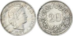 World Coins - Coin, Switzerland, 20 Rappen, 1947