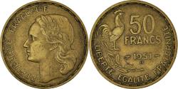 World Coins - Coin, France, Guiraud, 50 Francs, 1951, Beaumont - Le Roger,