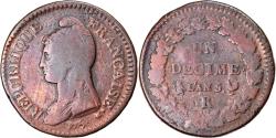World Coins - Coin, France, Dupré, Decime, AN 5, Orléans, , Bronze, Gadoury:187