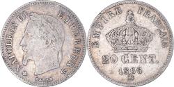 World Coins - Coin, France, Napoleon III, Napoléon III, 20 Centimes, 1866, Strasbourg