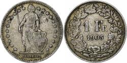 World Coins - Switzerland, Franc, 1905, Bern, Silver, , KM:24