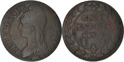 World Coins - Coin, France, Dupré, 5 Centimes, AN 5, Paris, Coins choqués,