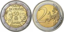 World Coins - France, 2 Euro, 50 ans du traité de l'Élysée, 2013, MDP, Bi-Metallic,