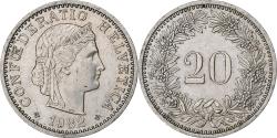 World Coins - Switzerland, 20 Rappen, Libertas, 1982, Copper-nickel,
