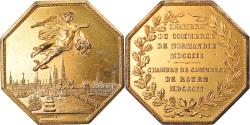 World Coins - France, Token, Chambre de Commerce de Rouen, 1802, Lecomte, , Vermeil