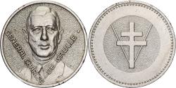 World Coins - France, Medal, Charles De Gaulle, Silvered Metal,