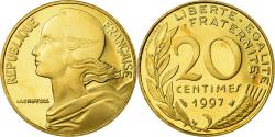 World Coins - Coin, France, Marianne, 20 Centimes, 1997, Paris, Proof,