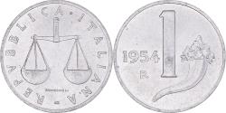 World Coins - Coin, Italy, Lira, 1954, Rome, , Aluminum, KM:91