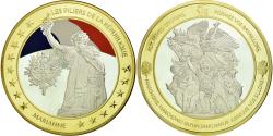 World Coins - France, Medal, Les piliers de la République, Marianne, , Copper Gilt