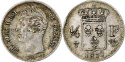 World Coins - France, 1/4 Franc, Charles X, 1830, Lille, Silver, , KM:722.12